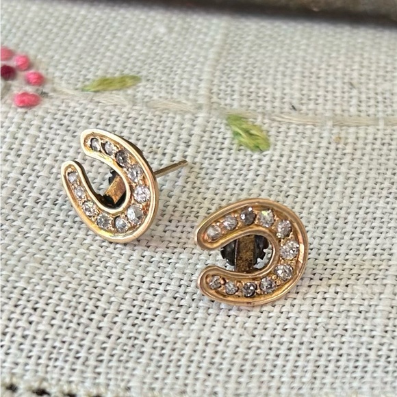 Antique 14k Old Mine Cut Diamond Studs - Picture 7 of 13